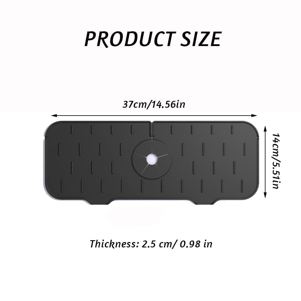 Miếng Silicone Gắn Vòi Nước Bồn Rửa Chén Chống Văng Nước