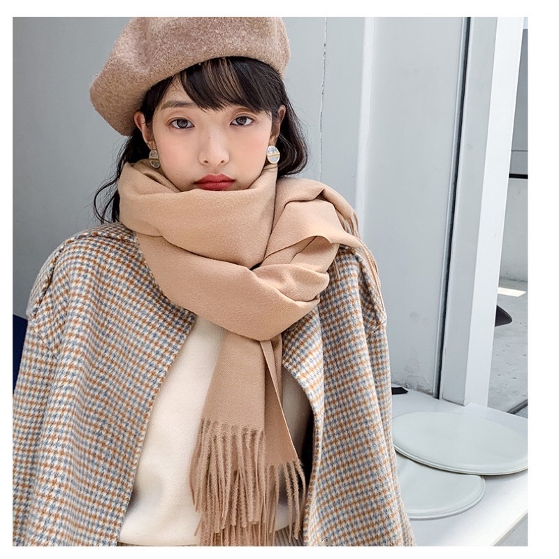 Khăn quàng cổ dành cho bạn gái, khăn đôi nam nữ mùa đông dầy dặn cao cấp mã K12 MC&MO