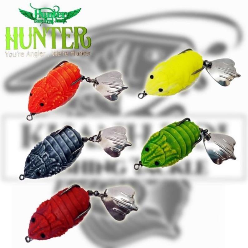 Mồi câu lure Hunter V4 nhạy nhanh có 5  màu đồ câu FISHING_HD