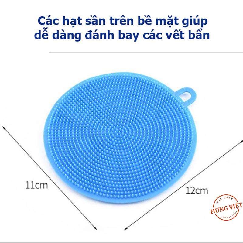 Miếng rửa chén/bát, cọ rửa đồ gia dụng bằng silicon siêu bền [RỬA BÁT SILICON]