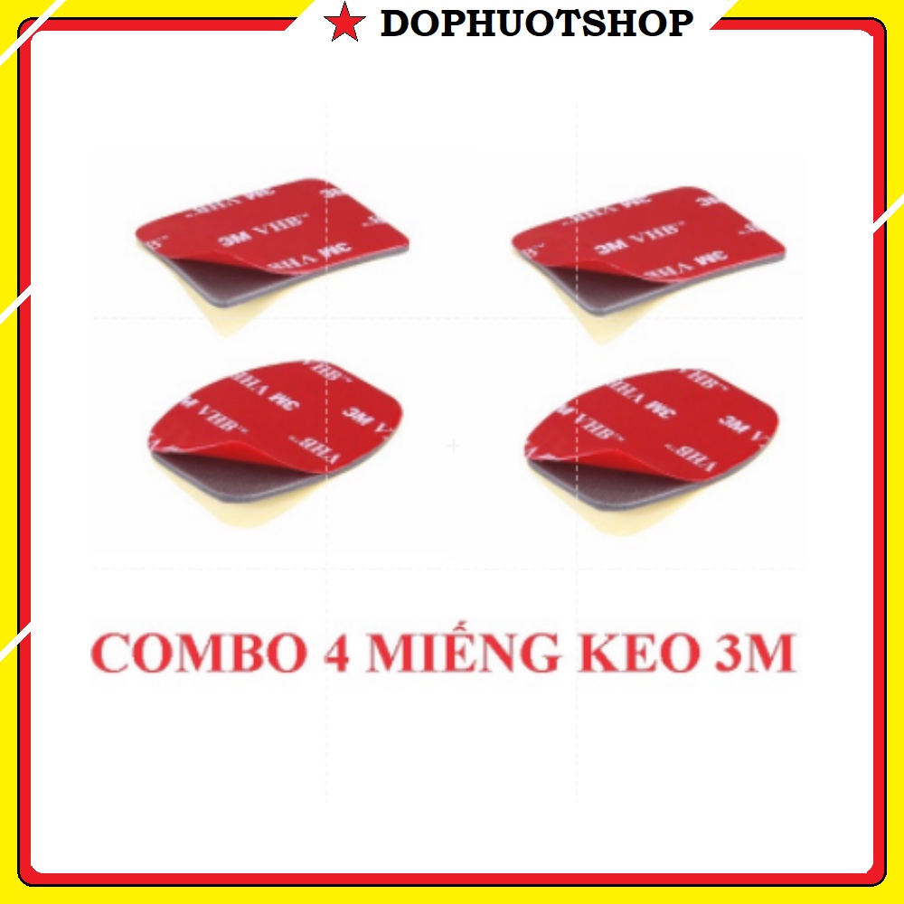 Combo 4 Miếng Keo 3M Dán Đế Camera Hành Trình