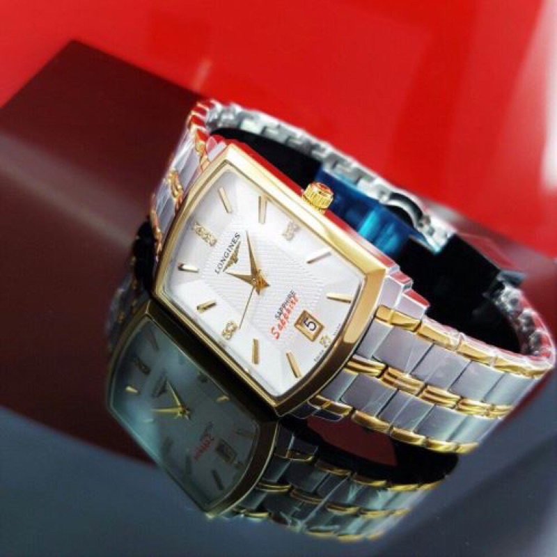 Đông hồ nam LG2002 dây kim loại dây thép chống gỉ,Mặt hình vuông-Hình tròn cổ điển sang trọng cho phái mạnh | BigBuy360 - bigbuy360.vn