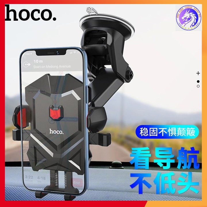 Giá Đỡ Trên Xe Hơi (Ôtô) Hoco HK12 - Hàng Chính Hãng - Keo Gắn Chắc Chắn