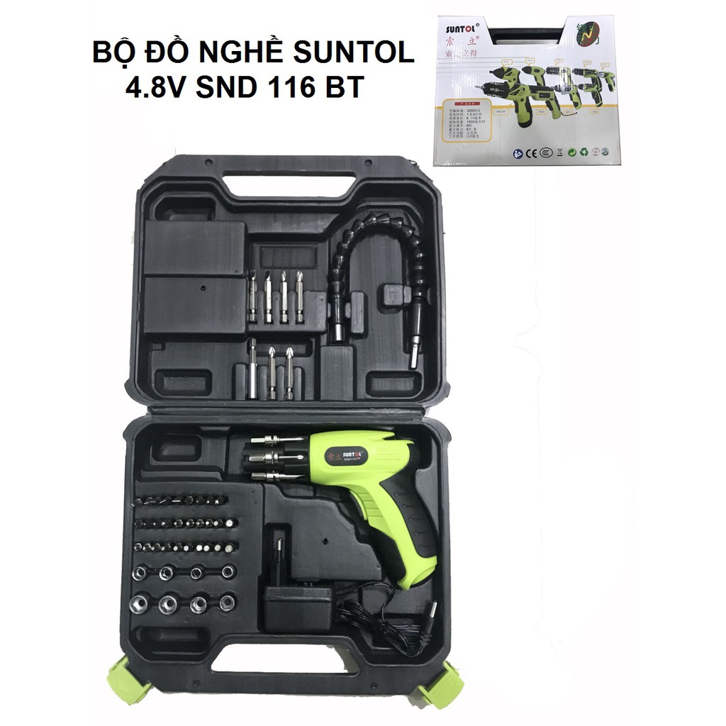 BỘ ĐỒ NGHỀ SUNTOL 4.8V SND 116BT