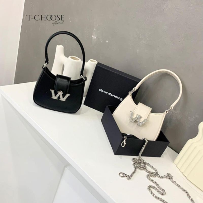 Túi Kẹp Nách Nữ ❤️XẢ KHO BÁN LỖ❤️ Túi Đeo Chéo, Đeo Vai Phối Chữ Đính Đá 250