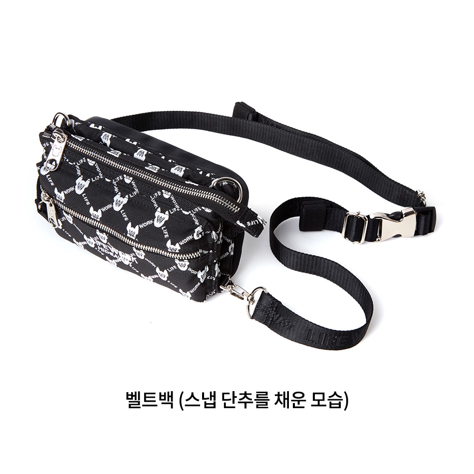 Túi đeo chéo Lifework Jacquard Monogram 3WAY Bag LW225BG453