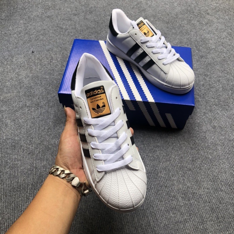 [Tặng hộp ,lọ tẩy giầy và dây giầy ]giày thể thao sò tem vàng nam nữ | BigBuy360 - bigbuy360.vn