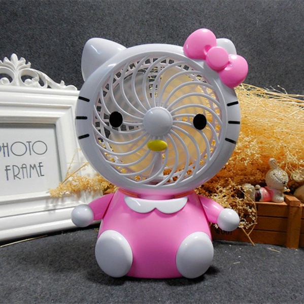 quạt mini để bàn hình Hello Kitty, Doremon 1180