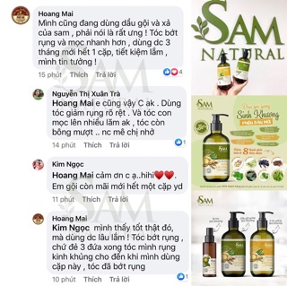 PHIÊN BẢN MỚI Ủ TÓC SINH KHƯƠNG SAM NATURAL