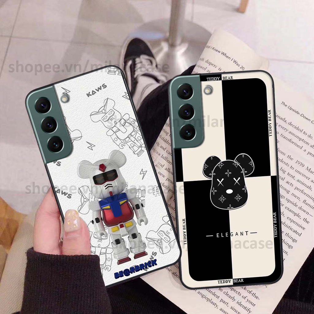 Ốp Samsung S22 / S22 Plus / S22 Ultra / S22+ gấu be@rBrick gấu Teddy Kaws siêu đẹp, phong cách, cá tính