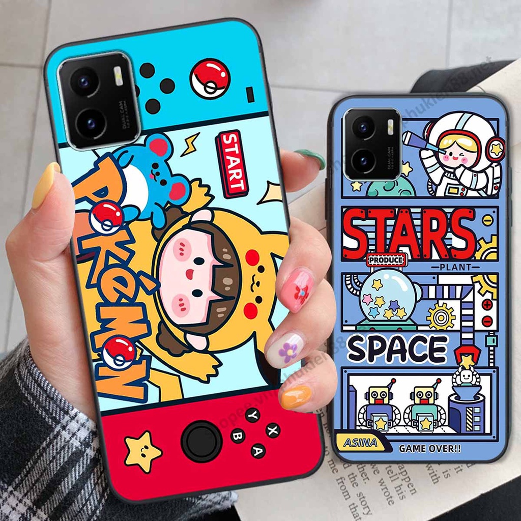 Ốp lưng Vivo Y15S hình phi hành gia, roro jump, điện tử dễ thương - Giá rẻ tốt nhất