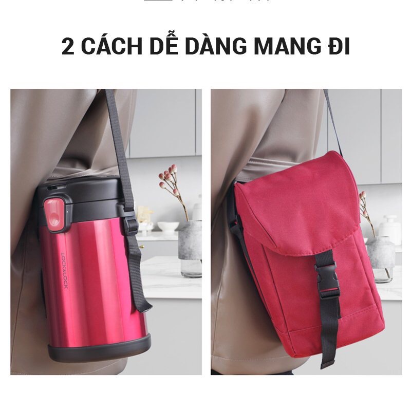 Hộp cơm giữ nhiệt Lock&amp;Lock, cặp lồng cơm giữ nhiệt cao cấp, hộp đựng cơm văn phòng tiện lợi