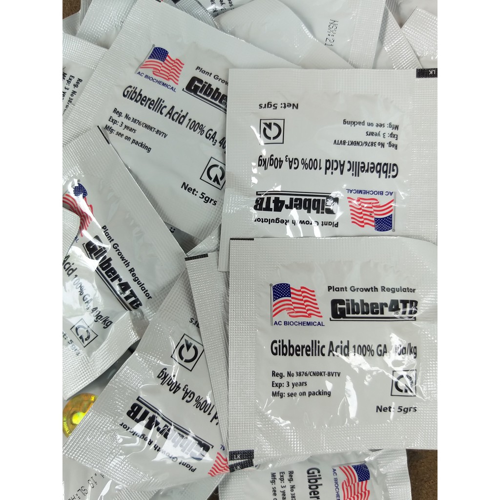 Phân Bón Lá Gibber 4TB GA3 - Gibberellic Acid 100%