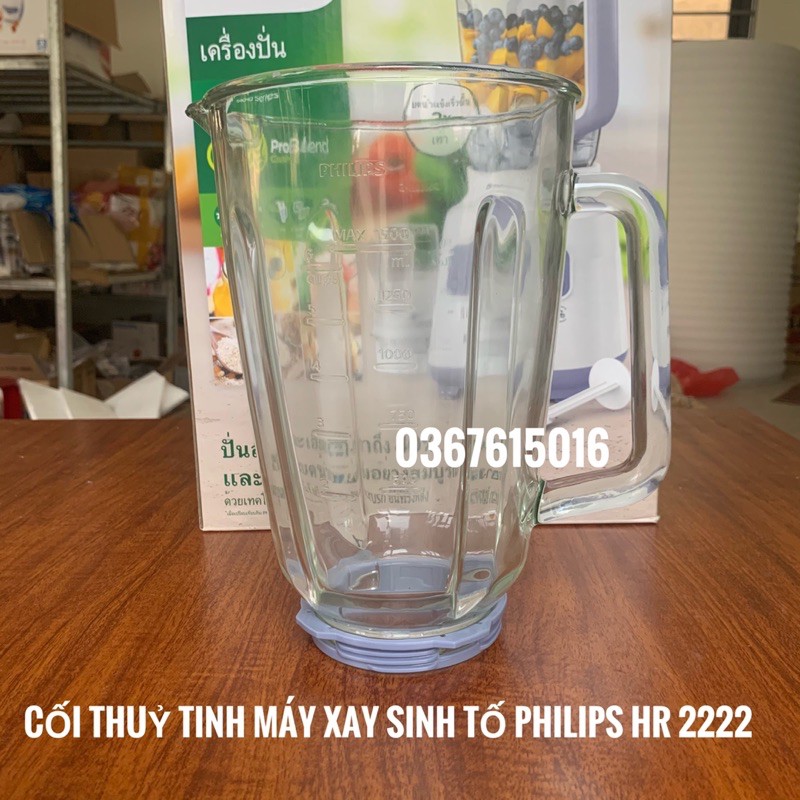 Cối thủy tinh máy xay Philips HR2222