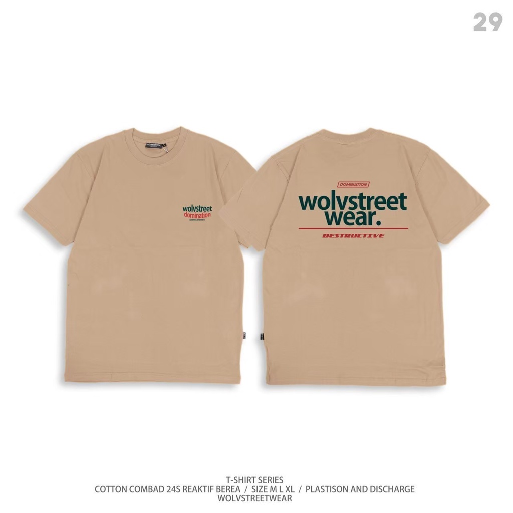 Áo Thun Phân Phối Tay Áo WOLV / Áo Sơ Mi Nam / Áo Thun Phân Phối Bằng Vải COTTON Nguyên Bản / Bán Sỉ Áo Thun Cao Cấp / Áo Thun COTTON COMBAD 24S Dày Dành Cho Nam Nữ