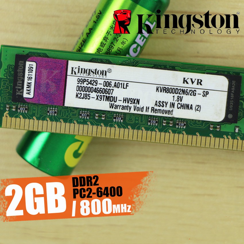 Ram bộ nhớ Kingston RAM DDR3 4GB DDR2 2GB PC3 PC2 1600 1333 800 MHz cho máy tính