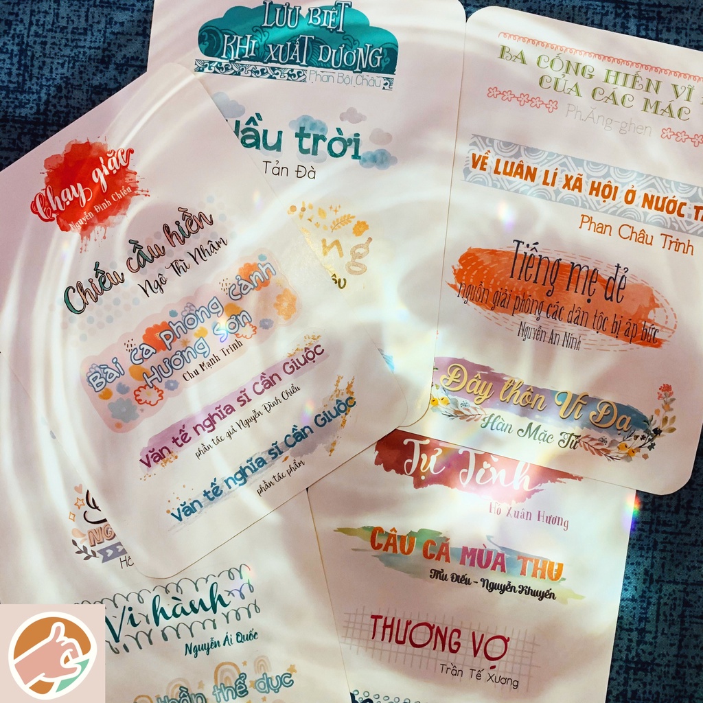 Sticker tựa bài ngữ văn lớp 11
