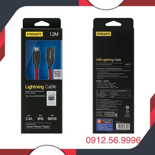 cáp sạc iphone thông minh pisen 1m2- Tự ngắt