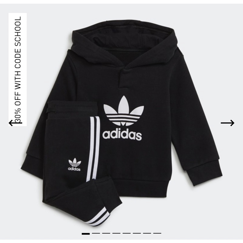 Set nỉ hoodie Adidas AUTH săn sale cho bé (đủ bill)