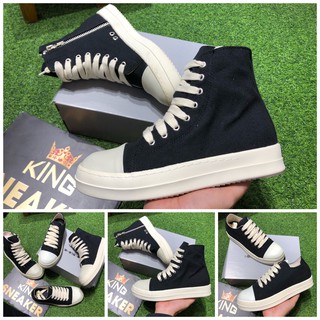 [XẢ HÀNG R11] Giày Sneaker Rick Owen Đen nam nữ + full box