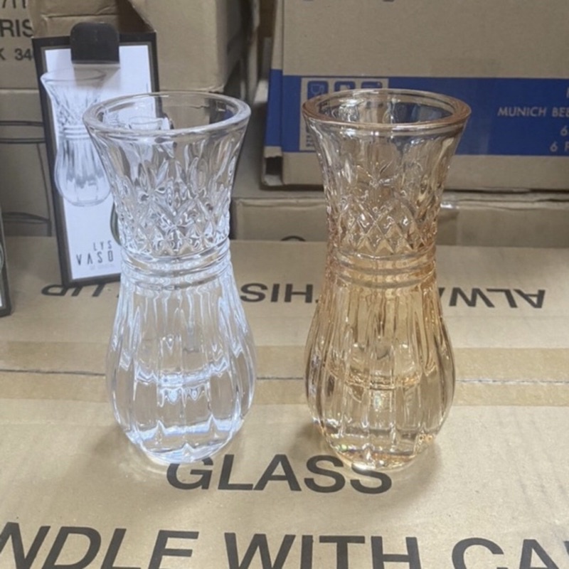 Lọ Hoa Pha Lê Cao Cấp hoa văn cách điệu 18cm Elegant TB5503-LD