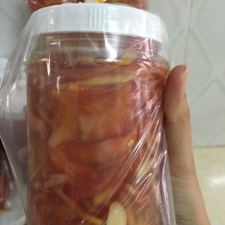 Mắm tép trộn đu đủ