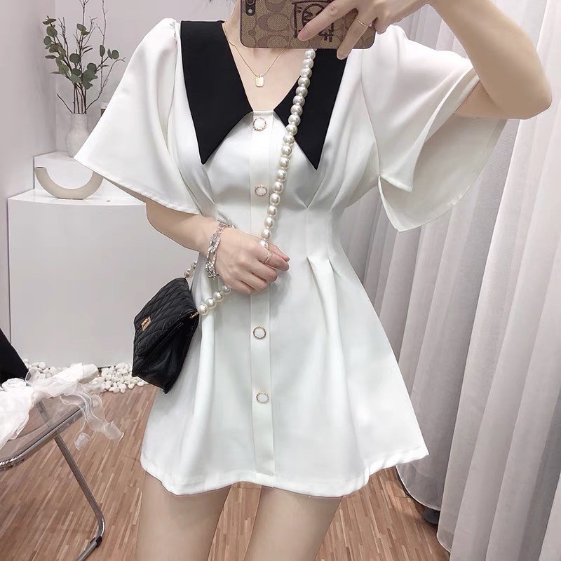 Đầm cổ búp bê phong cách hàn quốc | BigBuy360 - bigbuy360.vn