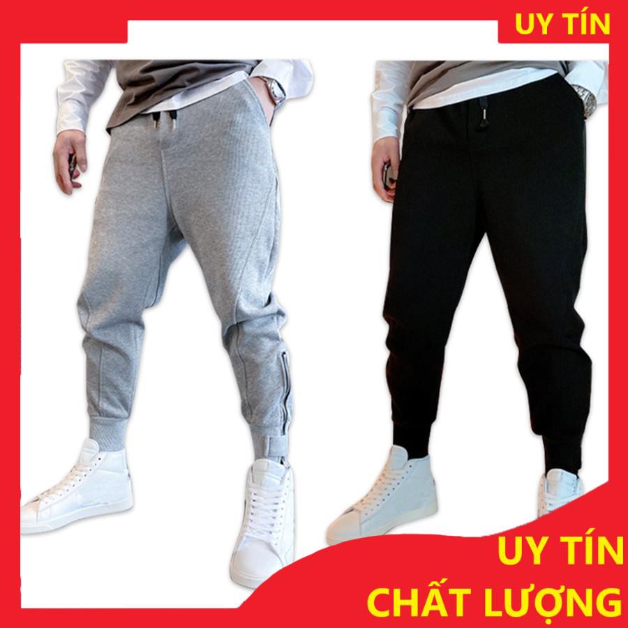 [FREESHIP - HÀNG CAO CẤP] Quần Jogger nỉ thể thao Unisex N7 bó ống kéo khóa cổ chân nhiều túi tập gym nam nữ Zip01