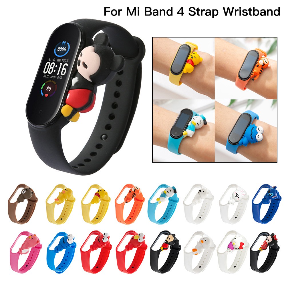 Dây đeo silicon dùng thay thế cho đồng hồ thông minh Xiaomi Mi Band 3/4