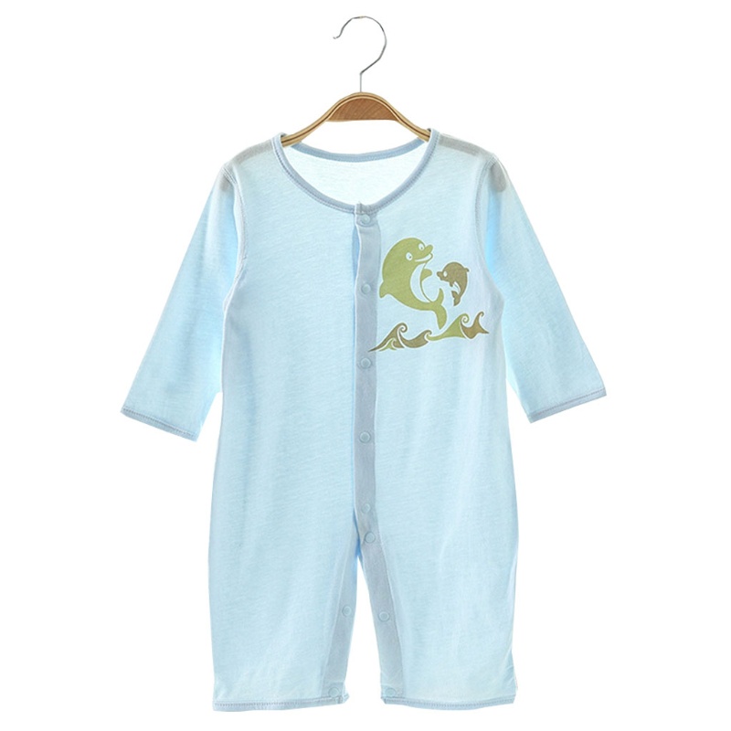 Bộ Áo Liền Quần Tay Dài Thời Trang Mùa Hè Cho Bé Sơ Sinh