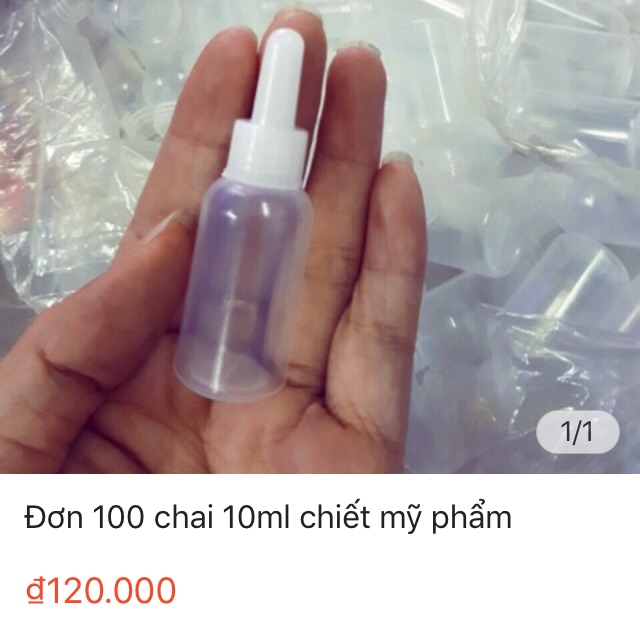 Combo chai chiết mỹ phẩm
