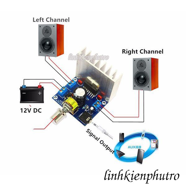 Mạch TDA7377 khuếch đại âm thanh 2x35W