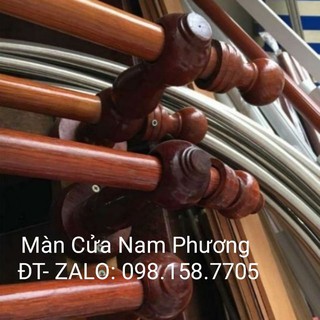 Thanh treo rèm gỗ từ  2M- 4M đầy đủ phụ kiện