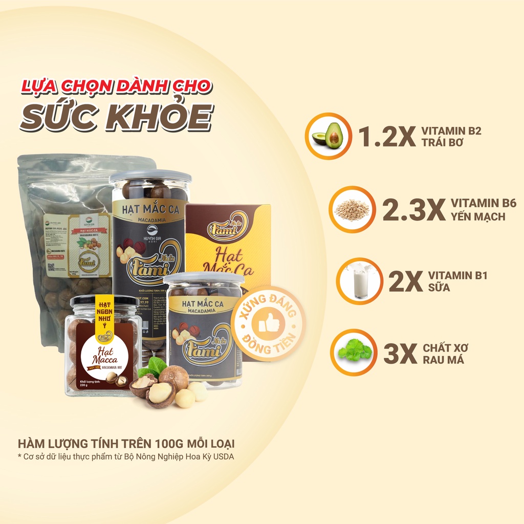 Hạt macca nhập khẩu Úc thực phẩm giàu dinh dưỡng Faminuts 120 gr