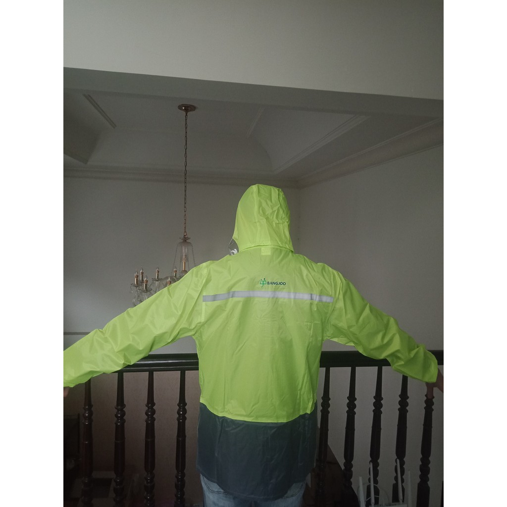 Bộ quần áo mưa PU phản quang  đủ size (có ảnh thật)