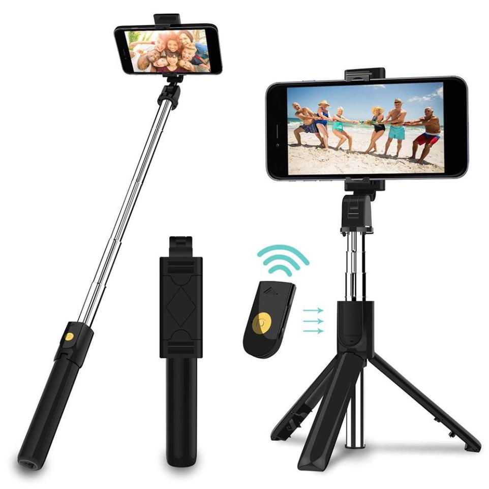 Gậy chụp ảnh tự sướng , Giá đỡ chụp ảnh điện thoại bluetooth 3 chân đa năng – Tripod K07 – Chụp Hình Selfie
