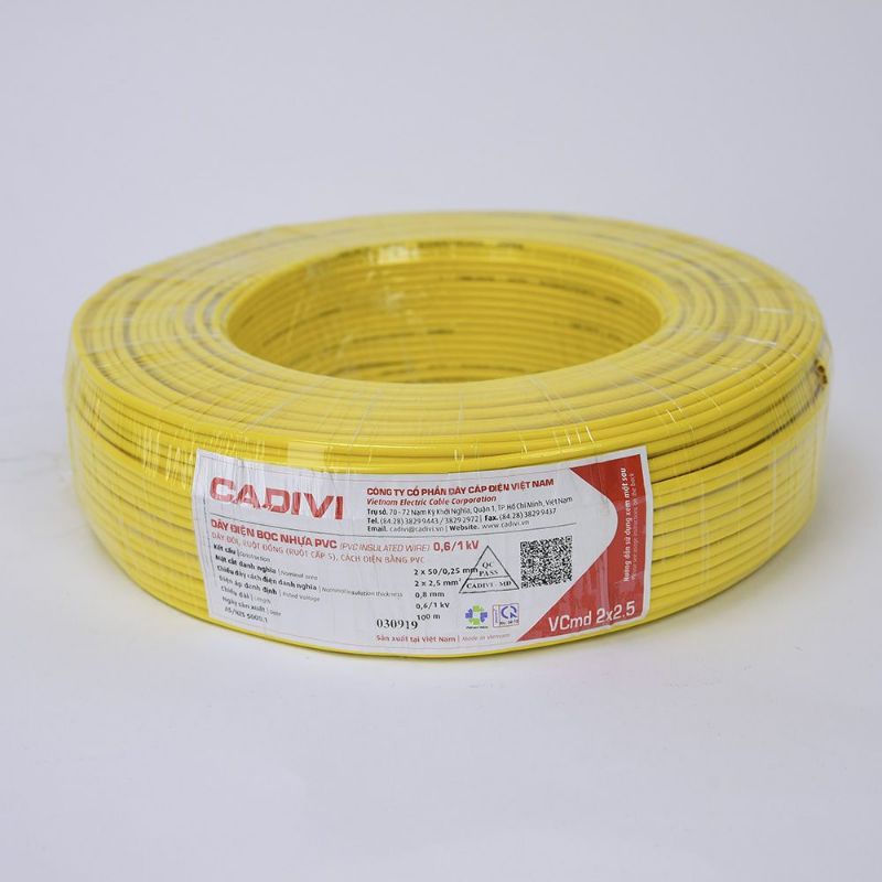 Dây Cáp Điện Đôi CADIVI - VCMD 2x2.5 mm, bán lẻ theo mét