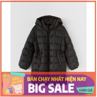 Áo phao Zara bé gái Dáng dài dư xịn