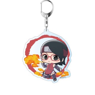 (mua 1 tặng 1) ( Mica trong acrylic) Móc khóa Boruto: Naruto Next Generations in hình anime chibi