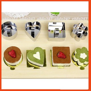 Khuôn Ring làm bánh Mousse có nắp loại tốt, inox siêu bền, nhiều mẫu mã, tha hồ sáng tạo - eBếp247