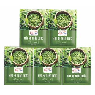 Mặt nạ thảo dược ( trà xanh, hộp 5 gói) tặng kèm cọ quét