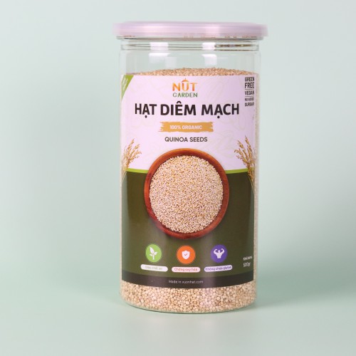 Hạt Diêm Mạch Organic - Quinoa trắng chính hãng Nut Garden - 500gr