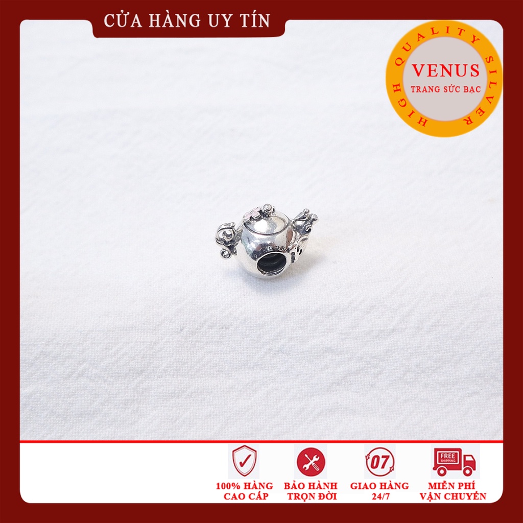 [Charm bạc 925 cao cấp] Charm bạc hình bình tưới hoa, ấm trà, mèo vẫy tay, nốt nhạc- Mã sản phẩm VENUSS11
