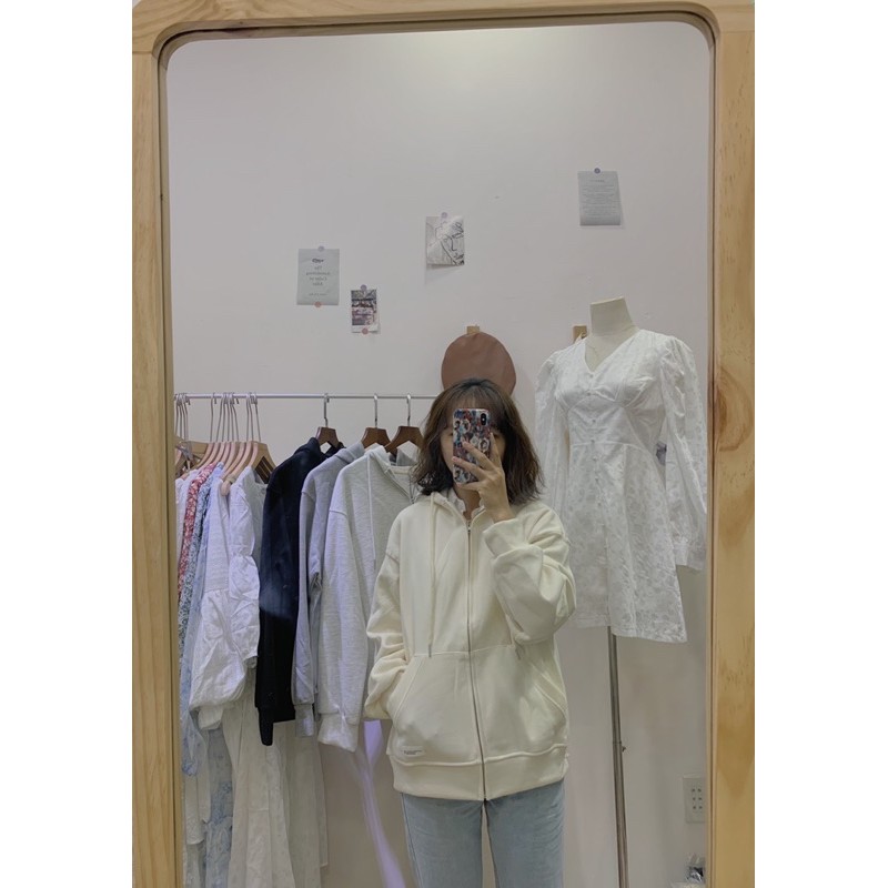 Áo khoác nữ, hoddie nữ form rộng chống nắng mũ to