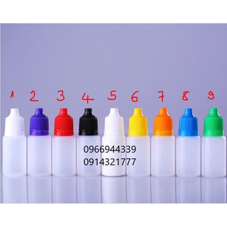 Combo 50 chai nhỏ giọt nhỏ mắt nhỏ mũi 5ml/ 10ml/ 15ml/ 20ml , chai chiết mỹ phẩm, mực xăm