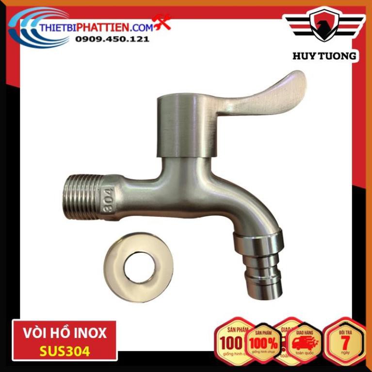 FREESHIP Vòi nước, vòi hồ tay gạt Inox SUS304 cao cấp - Huy Tưởng