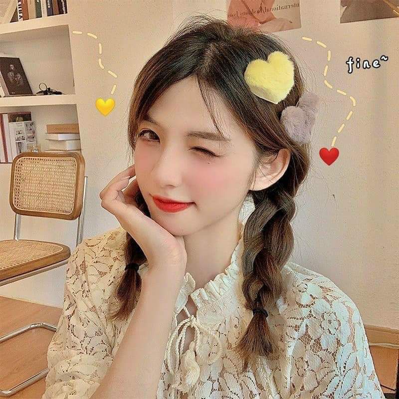 Kẹp hình trái tim siêu dễ thương..