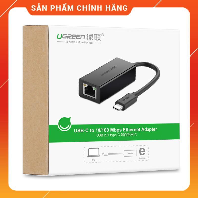 Cáp chuyển đổi USB type C sang đầu mạng Ethernet RJ45 Gigabit UGREEN 50307 dailyphukien Hàng có sẵn giá rẻ nhất