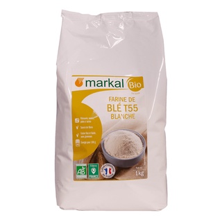 Bột Mì Trắng Đa Dụng T55/Nguyên Cám T150/Bột mì T65 (Protein >13%) Hữu Cơ Markal 1kg - GiftLife