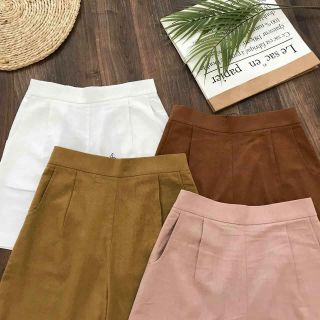 Quần short đũi lưng cao